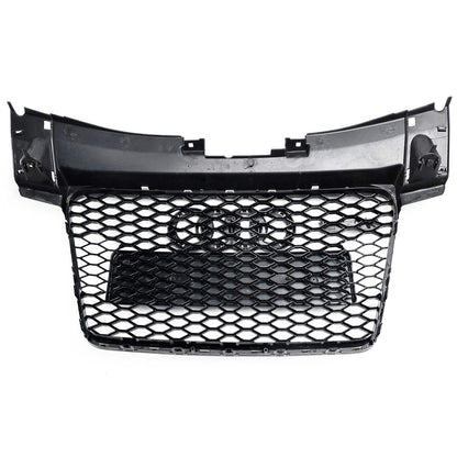 2006-2014 Audi TT TTS J8 MK2 RS Style Front Honeycomb Grill Replacement Black Grille