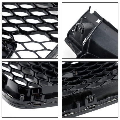 2006-2014 Audi TT TTS J8 MK2 RS Style Front Honeycomb Grill Replacement Black Grille