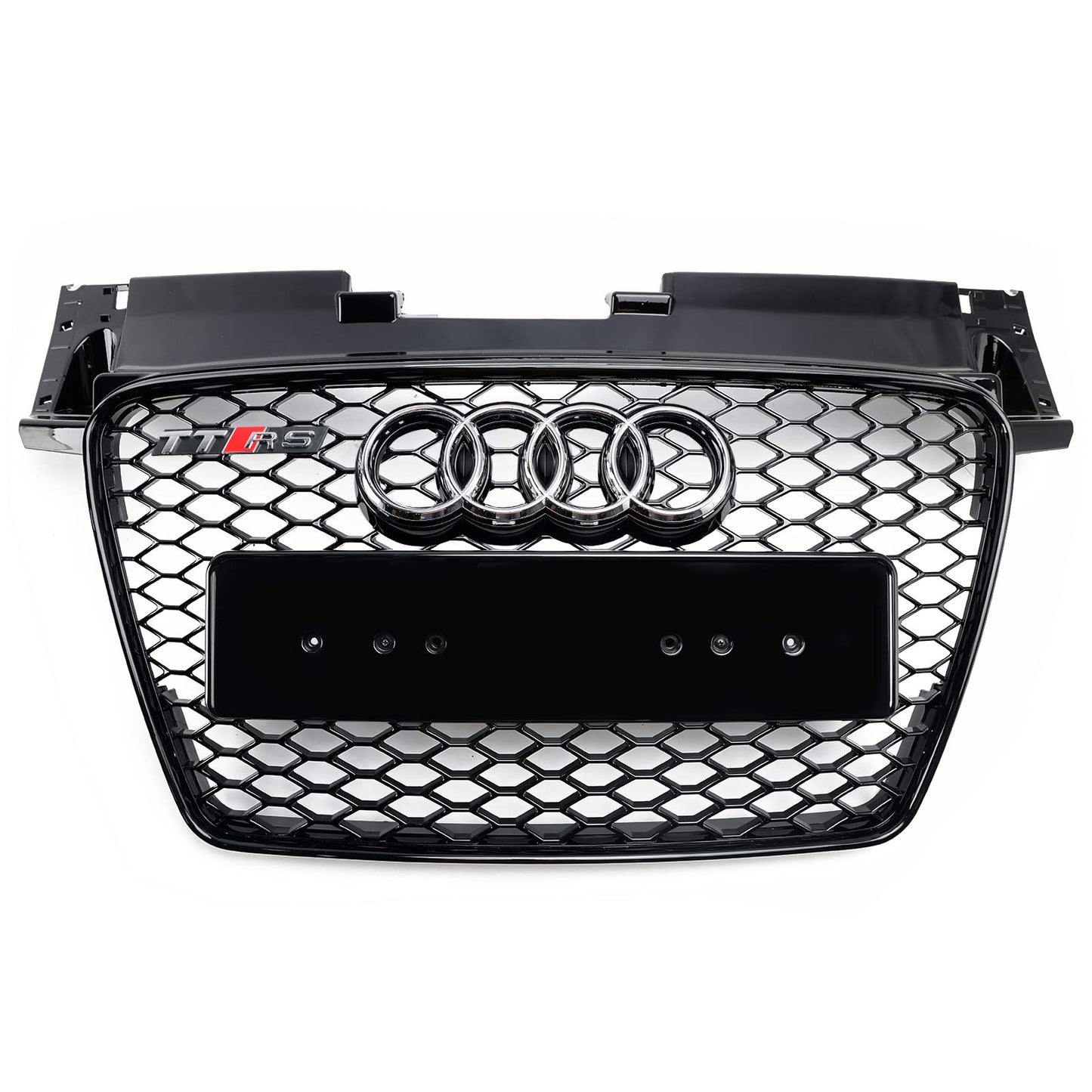 2006-2014 Audi TT TTS J8 MK2 RS Style Front Honeycomb Grill Replacement Black Grille