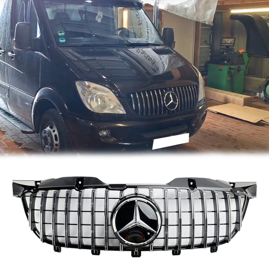 2006-2013 Mercedes Benz Sprinter W906 Pre-Facelift 1500 2500 3500 Front Bumper Grill AMG Style Grille