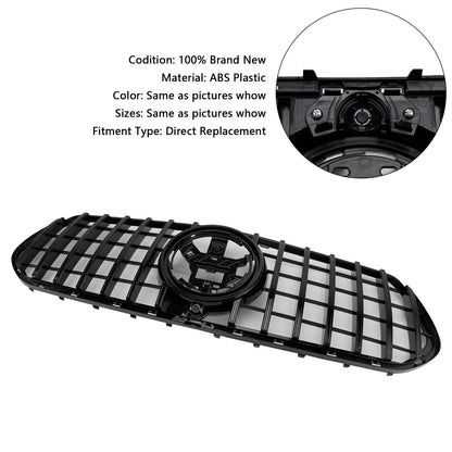 2019-2023 Mercedes Benz GLE Class C167 V167 GT Style Grill Front Bumper Glossy Black Grille
