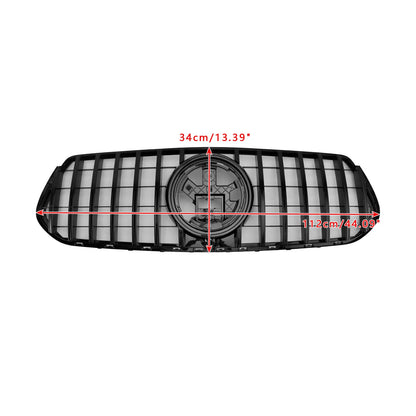 2019-2023 Mercedes Benz GLE Class C167 V167 GT Style Grill Front Bumper Glossy Black Grille