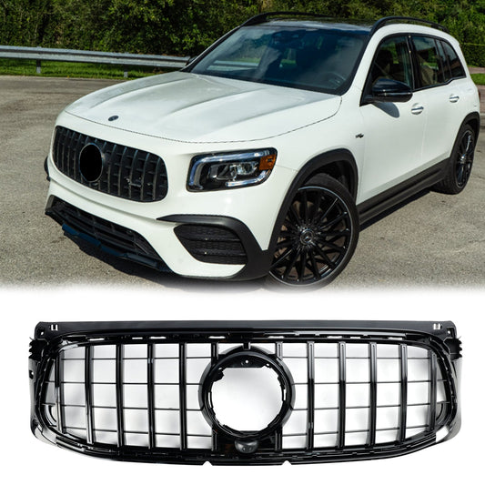 2020-2023 Mercedes Benz GLB-Class X247 AMG-Line Front Bumper Grill Gloss Black Grille