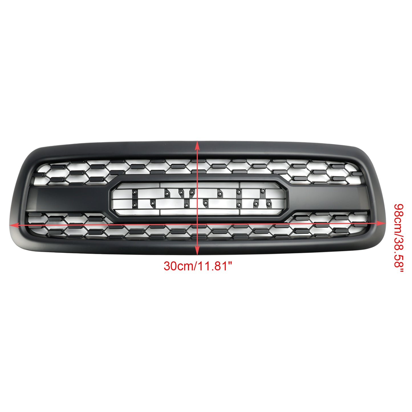 Toyota Sequoia 2001 2002 2003 2004 Front Replacement Grille TRD RPO Style Black Honeycomb Grill W/ LED Lights