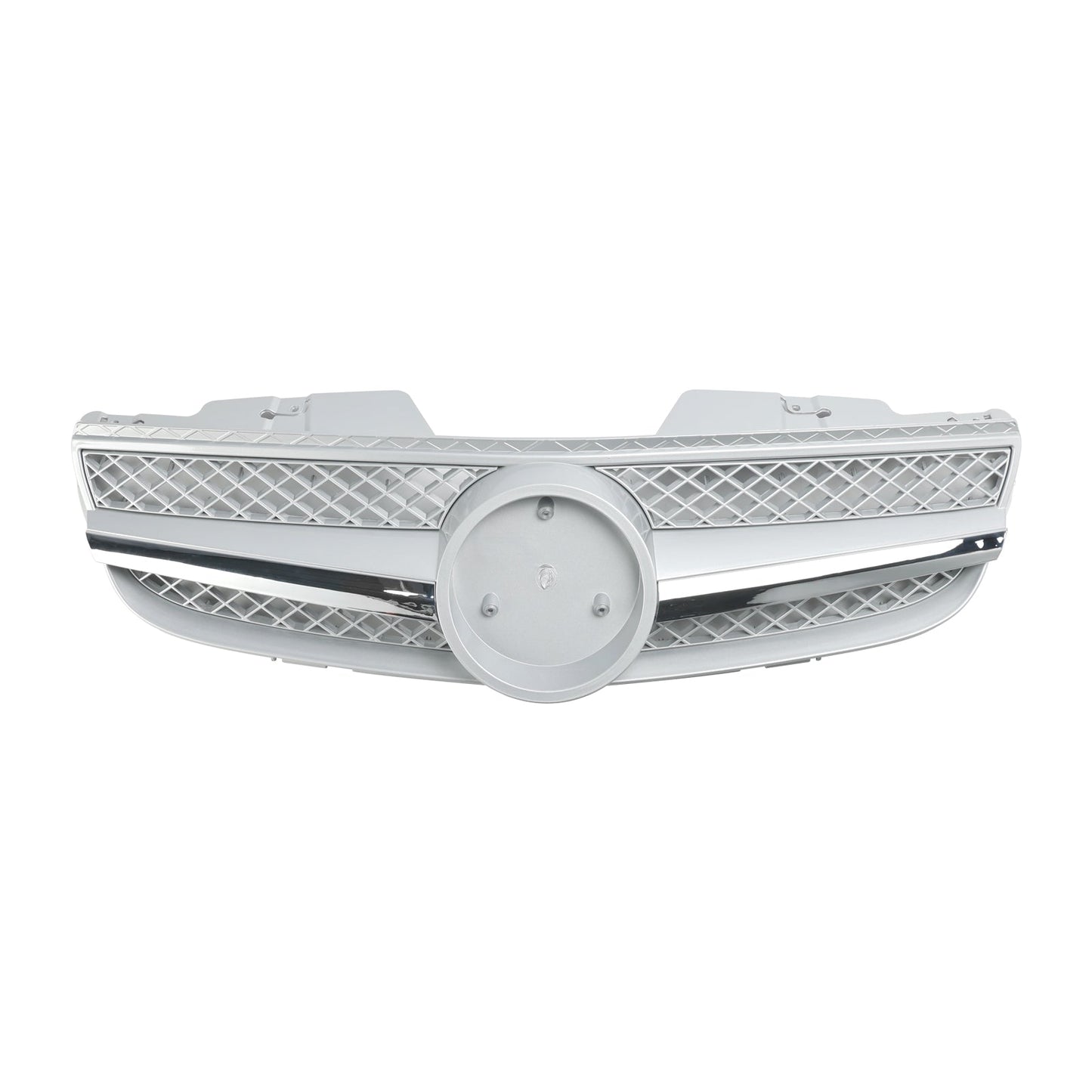 2007-2008 Mercedes Benz SL-Class R230 SL500 SL550 SL600 SL63 AMG Front Bumper Grill Silver Chrome Grille