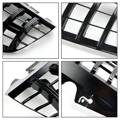 2009-2012 Benz SL-Class R230 SL500 SL550 SL63 SL65 Mercedes Front Bumper Upper Grill AMG Style Grill Replacement