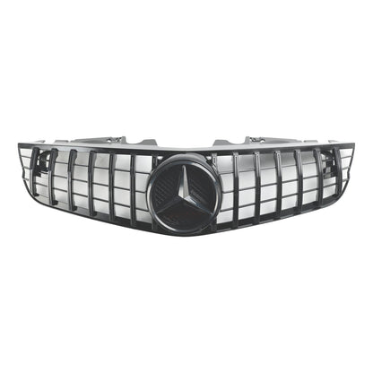 2009-2012 Benz SL-Class R230 SL500 SL550 SL63 SL65 Mercedes Front Bumper Upper Grill AMG Style Grill Replacement