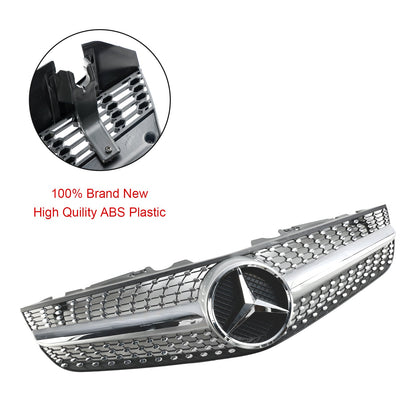 2009-2012 Benz SL-Class R230 SL500 SL550 SL63 SL65 Mercedes Front Bumper Upper Grill AMG Style Grill Replacement