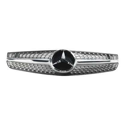 2009-2012 Benz SL-Class R230 SL500 SL550 SL63 SL65 Mercedes Front Bumper Upper Grill AMG Style Grill Replacement