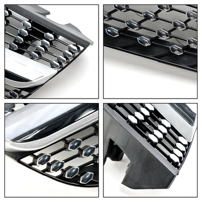 2009-2012 Benz SL-Class R230 SL500 SL550 SL63 SL65 Mercedes Front Bumper Upper Grill AMG Style Grill Replacement