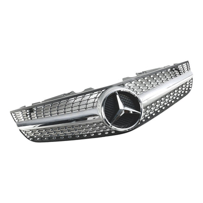 2009-2012 Benz SL-Class R230 SL500 SL550 SL63 SL65 Mercedes Front Bumper Upper Grill AMG Style Grill Replacement