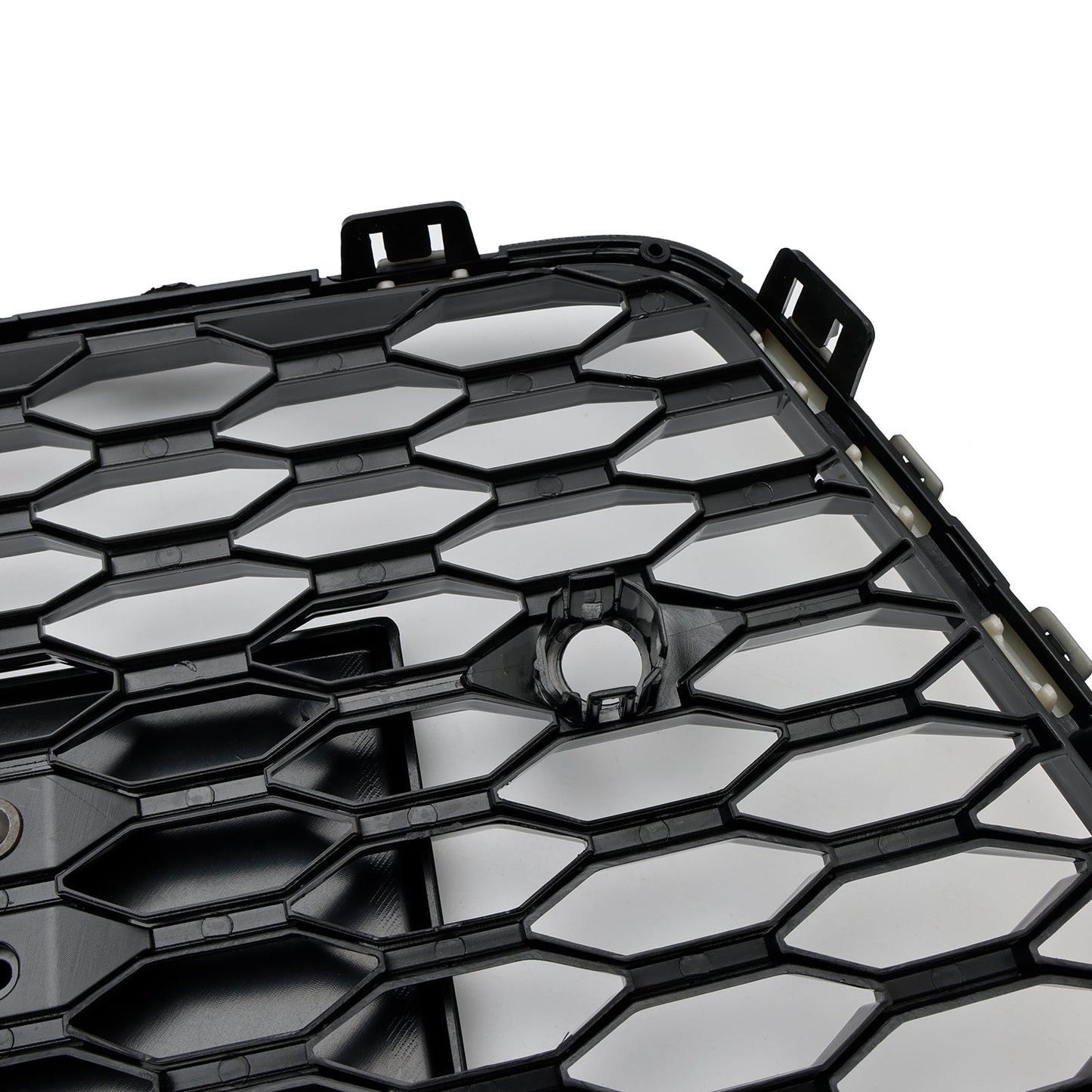 2016 2017 2018 Audi A7 / A7 Sline / S7 4G Front Bumper Honeycomb Grill RS7 Style Black Sport Mesh Grille W/ Ring Emblem