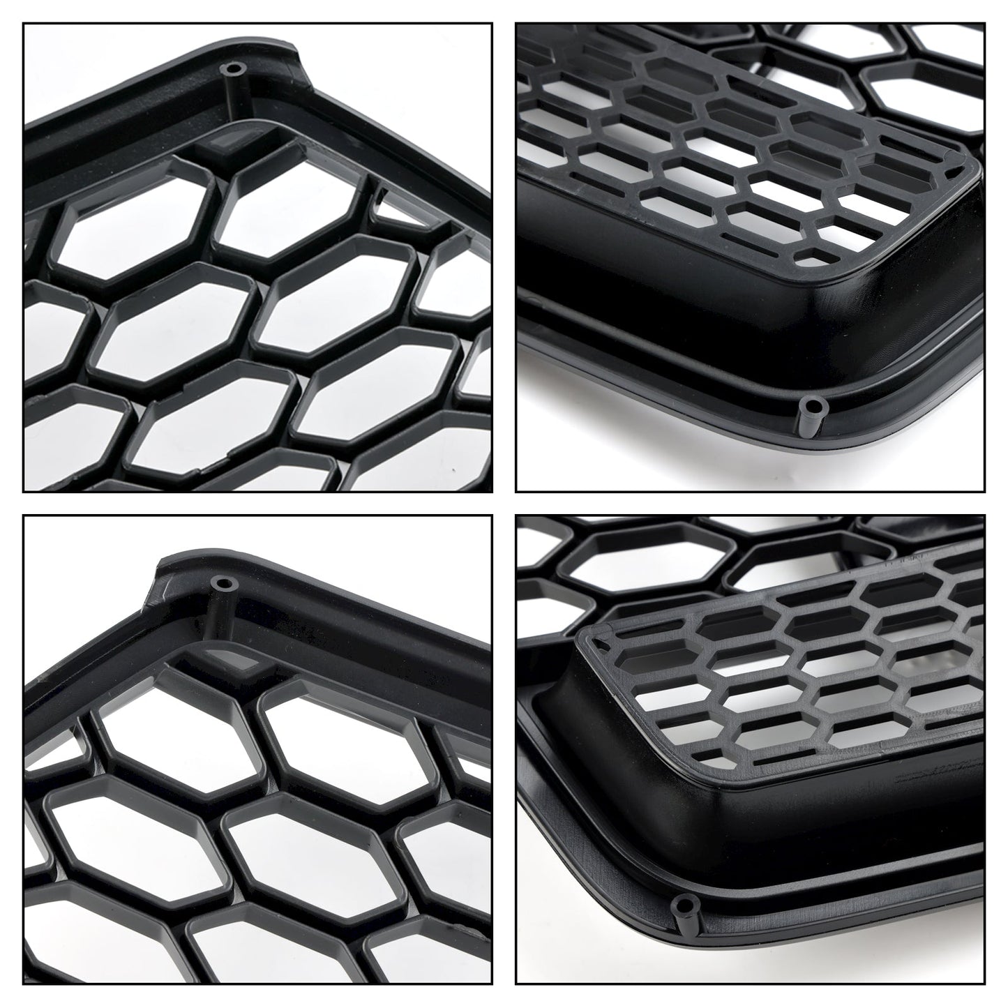 2016 2017 2018 Audi A7 / A7 Sline / S7 4G Front Bumper Honeycomb Grill RS7 Style Black Sport Mesh Grille W/ Ring Emblem