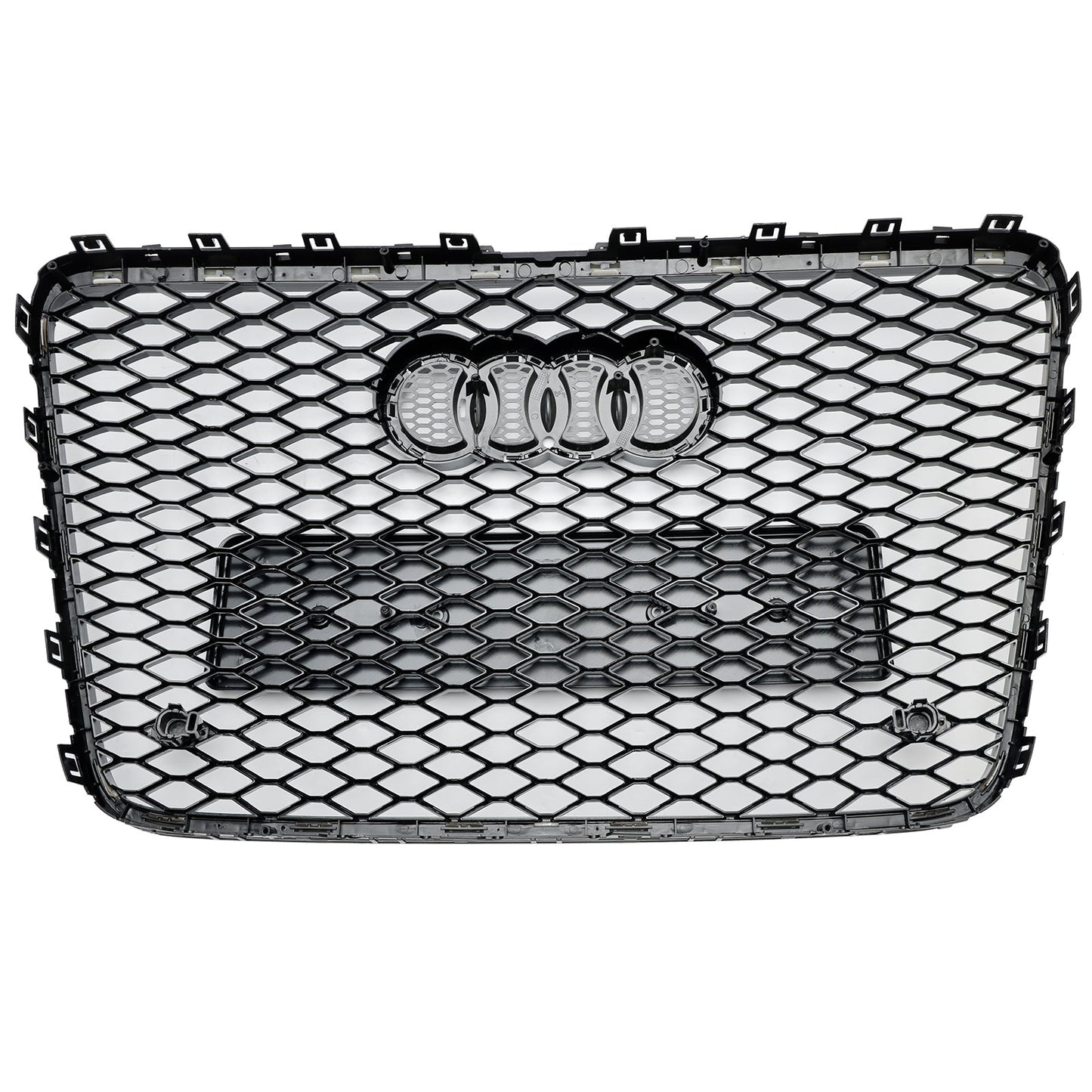 2005-2015 Audi Q7 /Q7 Sline /SQ7 Hoenycomb / Slat Style Grill Air Intake Radiator Front Bumper Grille With RIng Emblem