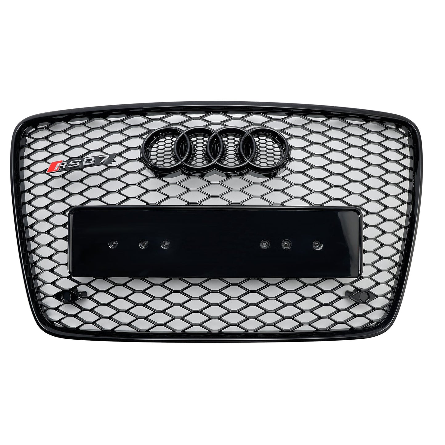 2005-2015 Audi Q7 /Q7 Sline /SQ7 Hoenycomb / Slat Style Grill Air Intake Radiator Front Bumper Grille With RIng Emblem