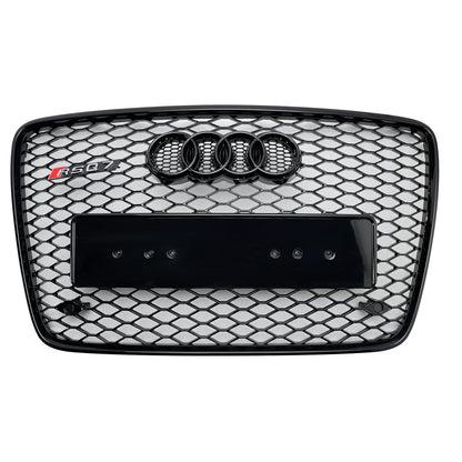 2005-2015 Audi Q7 /Q7 Sline /SQ7 Hoenycomb / Slat Style Grill Air Intake Radiator Front Bumper Grille With RIng Emblem