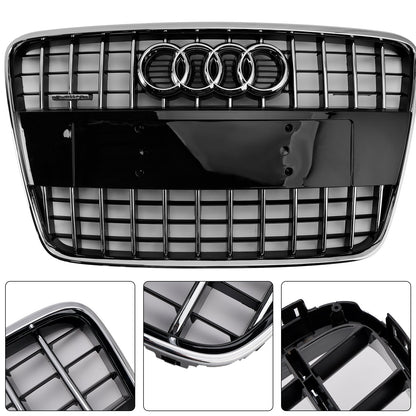2005-2015 Audi Q7 /Q7 Sline /SQ7 Hoenycomb / Slat Style Grill Air Intake Radiator Front Bumper Grille With RIng Emblem
