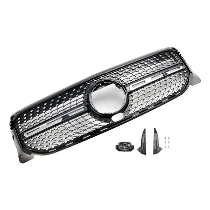 Mercedes Benz GLB-Class X247 GLB180/200/220/250 2020-2023 Front Bumper Grill Black/Diamond AMG Style Grille