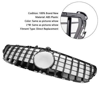 2015-2018 Mercedes Benz CLS Class W218 C218 X218 GTR Style Grill Front Bumper Glossy Black Grille