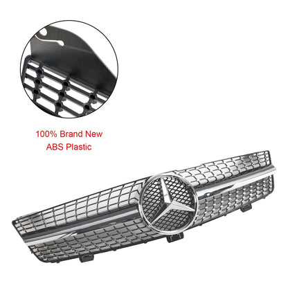 2008-2010 Mercedes Benz CLS-Class W219 C219 CLS350/500/550/CLS63 Front Bumper Grill Diamond Grille