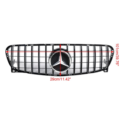 2013-2017 Mercedes Benz GLA-Class W156 X156 GLA200/220/250/GLA45 Front Bumper Grill Black GT Style Grille