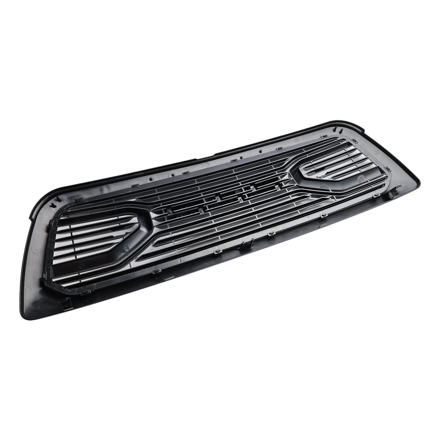2009-2012 Dodge Ram 1500 Matte Black Front Bumper Grill Grille W/ Led Light
