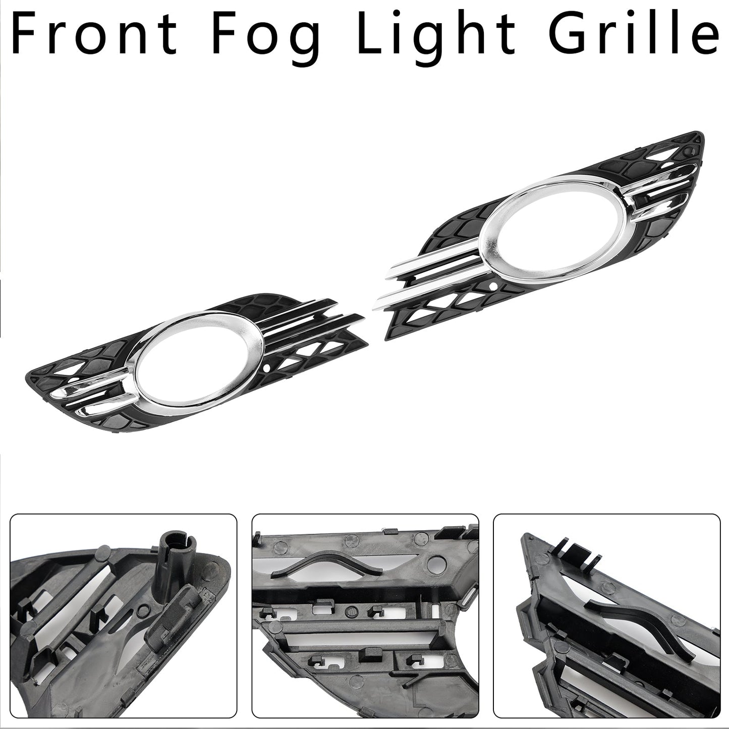 2007-2009 Mercedes Benz E-Class W211 E280/300/320/350/550/E63 2PCS Fog Light Trim Set