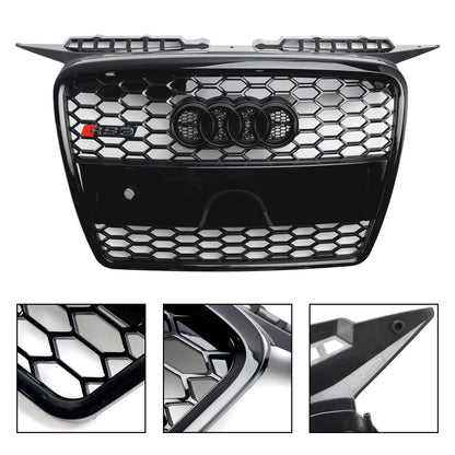2004-2008 Audi A3 / S3 8P RS3 Style Honeycomb Grille Glossy Black Front Bumper Grill