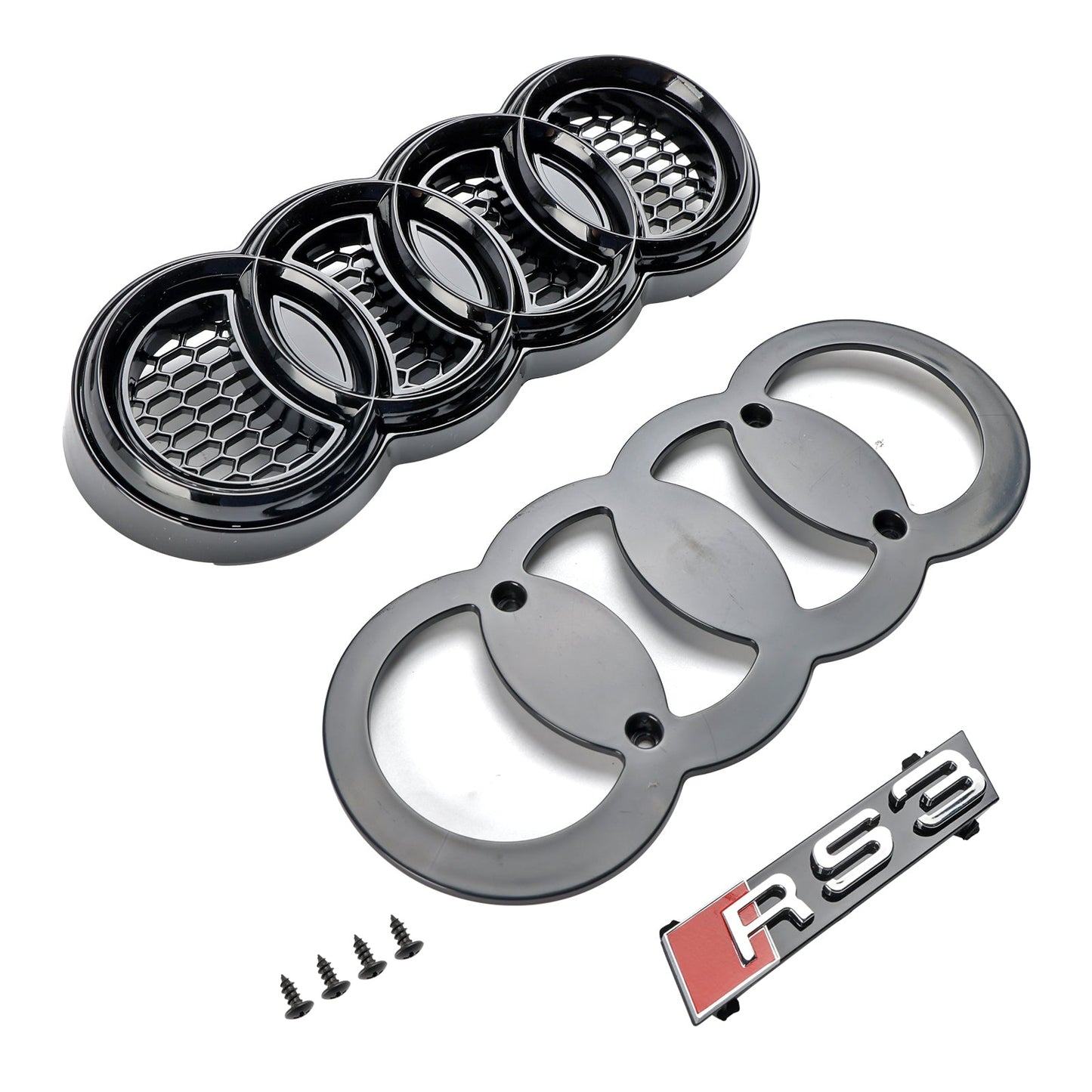 2004-2008 Audi A3 8P Pre-Facelift RS3 Style Front Bumper Grill Black Honeycomb Grille