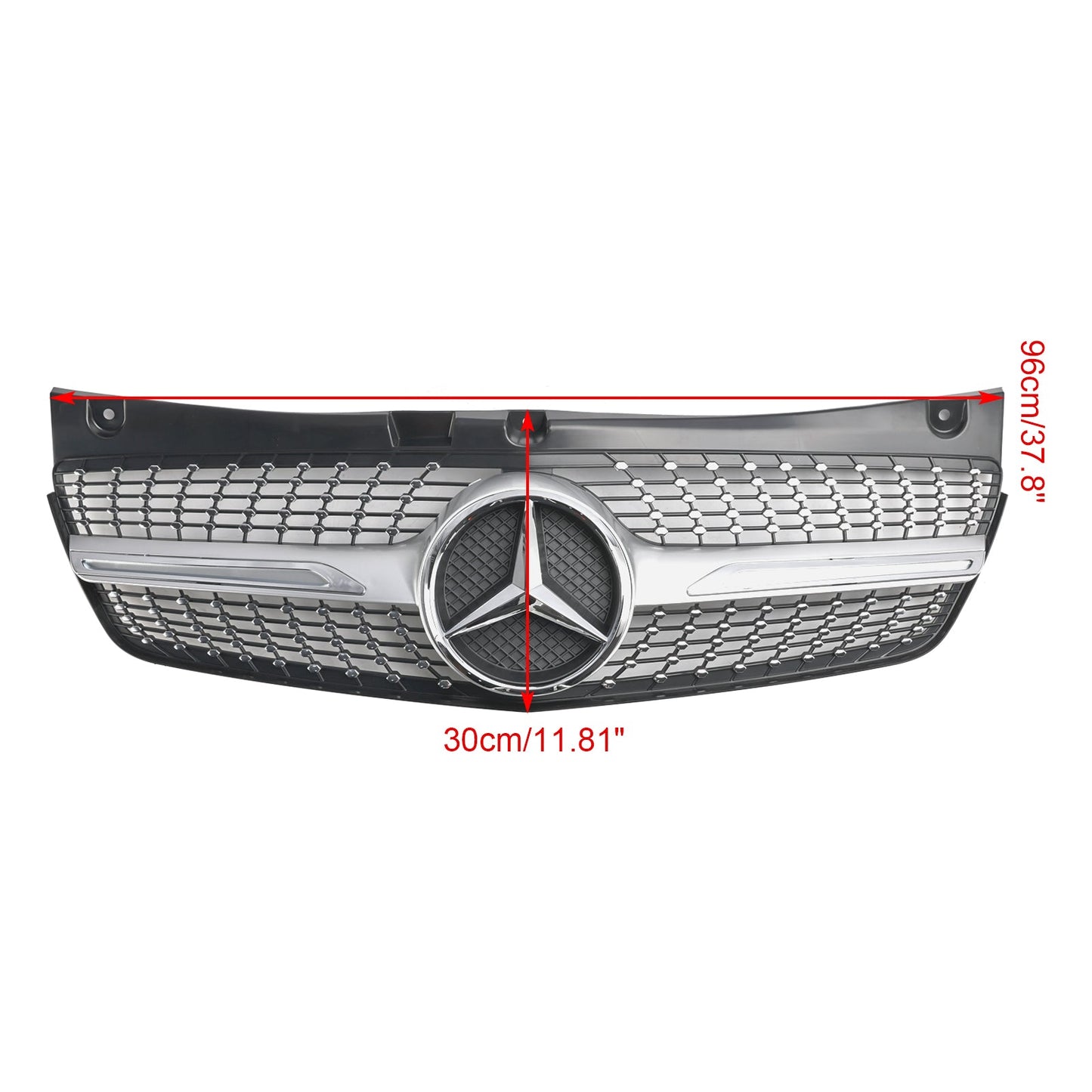 2011-2014 Mercedes-Benz V-Class Viano W639 Front Bumper Grill Diamond Replacement Grille