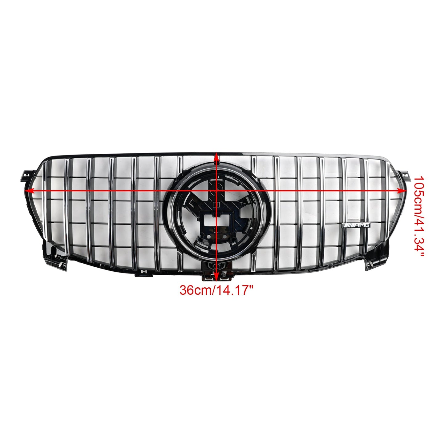 2020-2022 Mercedes-Benz GLE-Class W167 GLE350/450/400d Standard Front Bumper Grille Glossy Black Grill