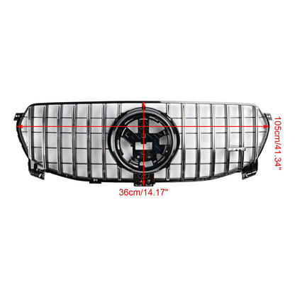 2020-2022 Mercedes-Benz GLE-Class W167 GLE350/450/400d Standard Front Bumper Grille Glossy Black Grill