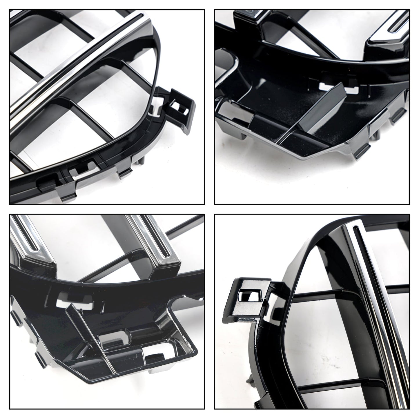 2020-2022 Mercedes-Benz GLE-Class W167 GLE350/450/400d Standard Front Bumper Grille Glossy Black Grill