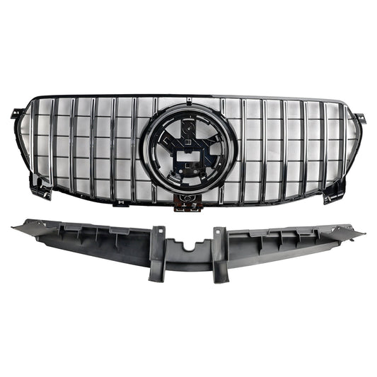 2020-2022 Mercedes-Benz GLE-Class W167 GLE350/450/400d Standard Front Bumper Grille Glossy Black Grill