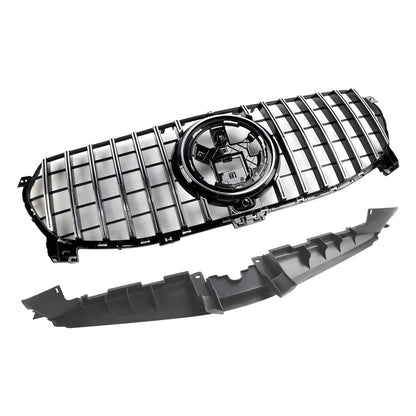 2020-2022 Mercedes-Benz GLE-Class W167 GLE350/450/400d Standard Front Bumper Grille Glossy Black Grill