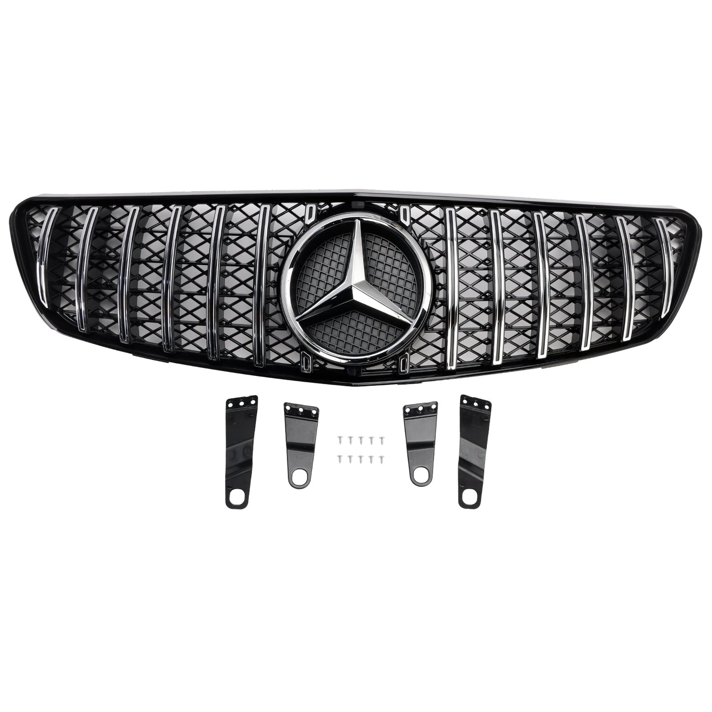 2005-2010 Mercedes Benz R-Class W251 GT Style Front Grill Air Intake Radiator Bumper Chrome Grille With Star Emblem
