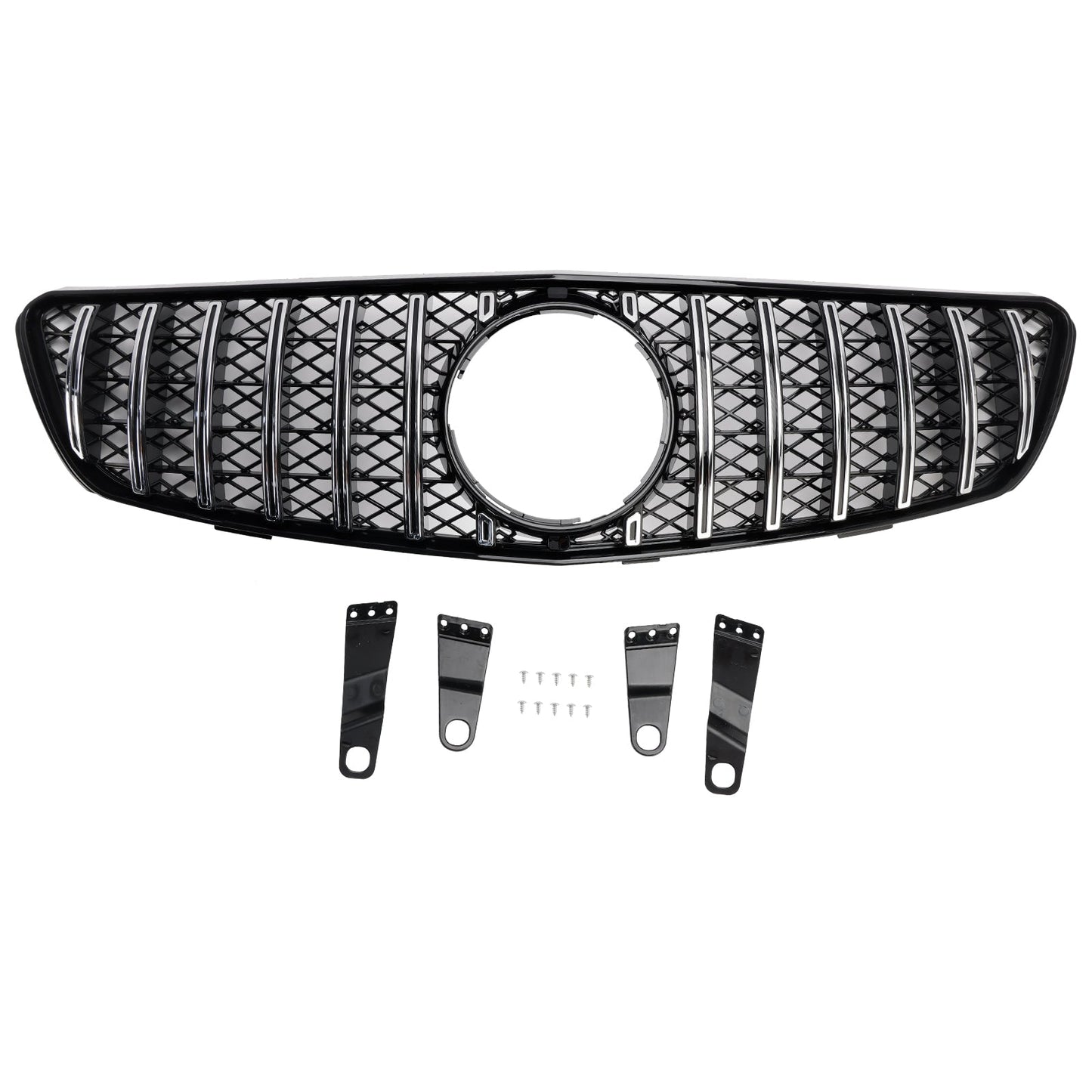 2005-2010 Mercedes Benz R-Class W251 GT Style Front Grill Air Intake Radiator Bumper Chrome Grille With Star Emblem