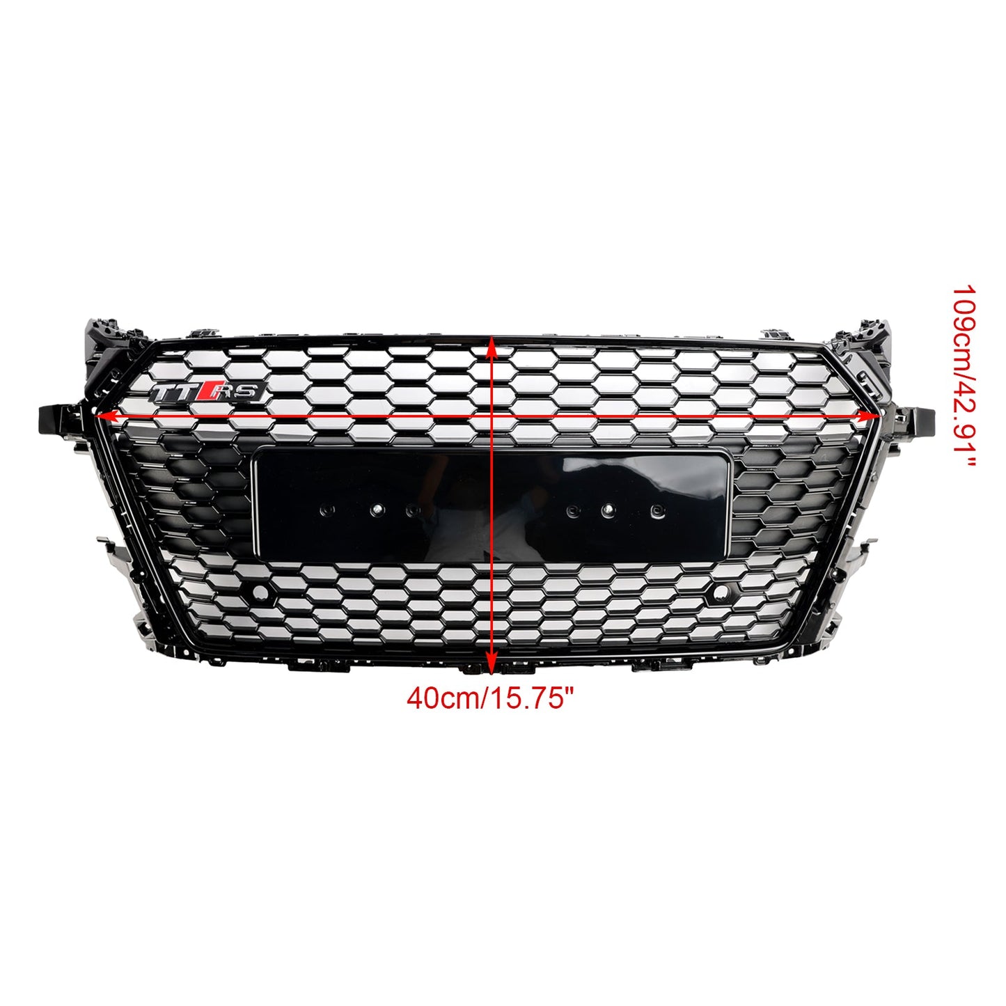 2014-2023 Audi TT TTS MK3 FV 8S RS Style Front Honeycomb Grill Gloss Black Grille