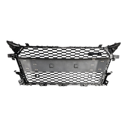 2014-2023 TTRS Style Honeycomb Grille For Audi TT / TTS MK3 FV Front Bumper Glossy Black Grill