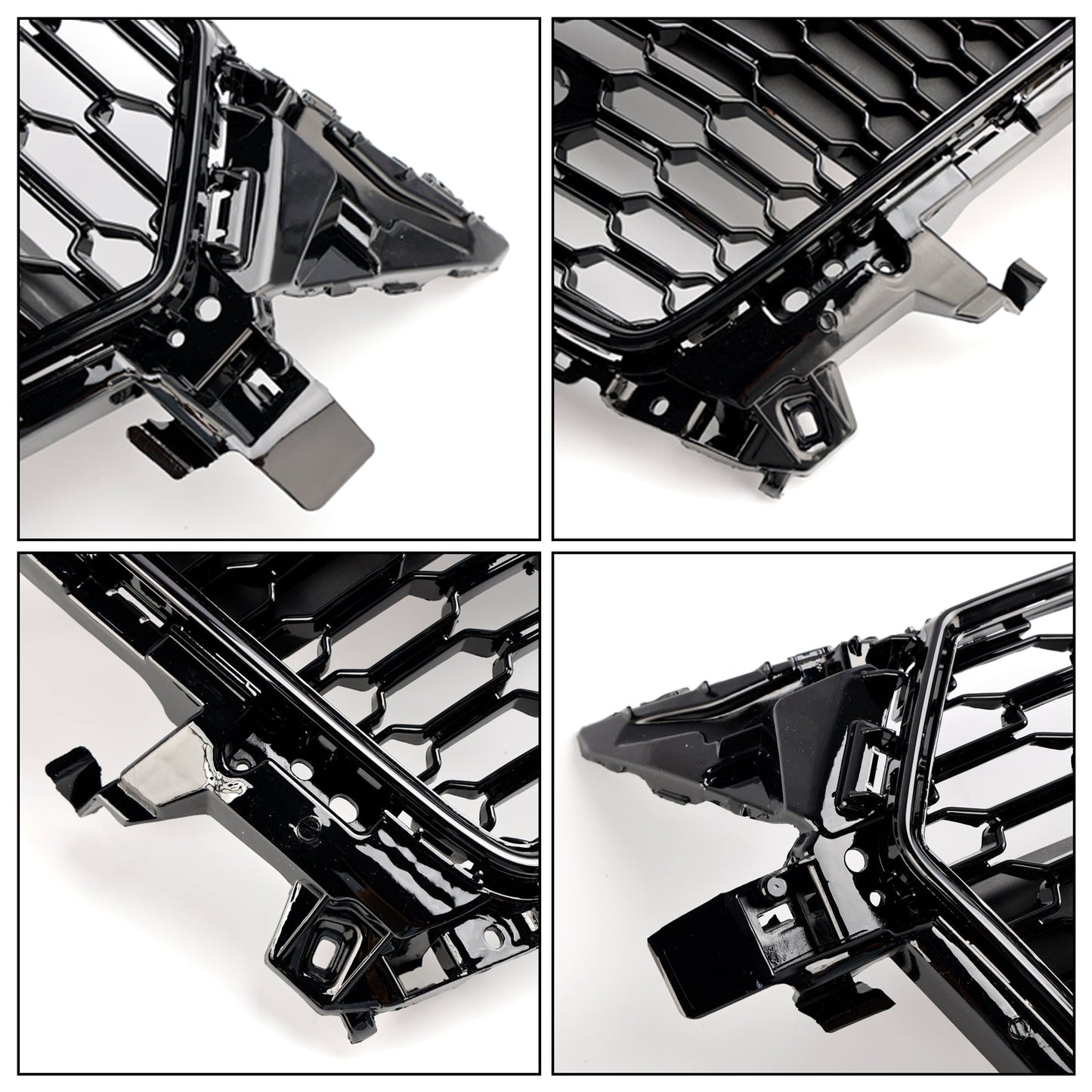 2014-2023 Audi TT TTS MK3 FV 8S RS Style Front Honeycomb Grill Gloss Black Grille