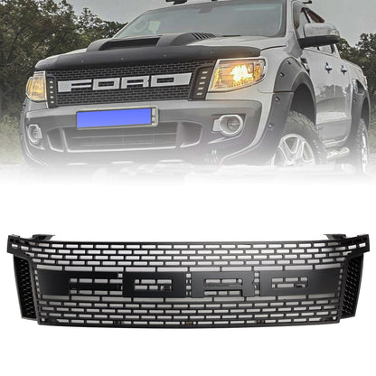 2012-2015 Ford Ranger T6 PX1 Front Grill Raptor Style Bumper Black Grille