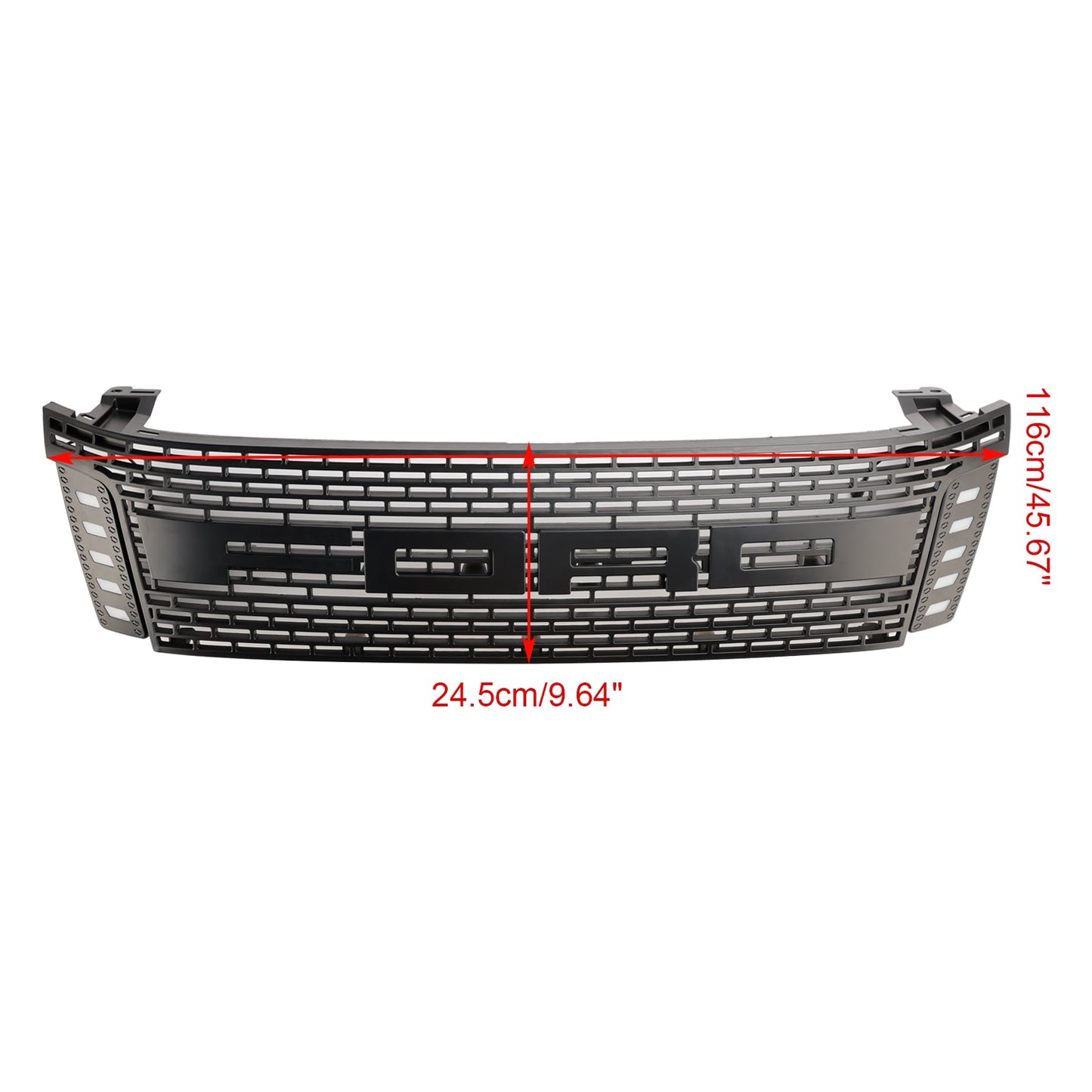2012 2013 2014 2015 Raptor Style Ford Ranger T6 PX1 Matte Black Front Grill Air Intake Radiator Grille With LED Light