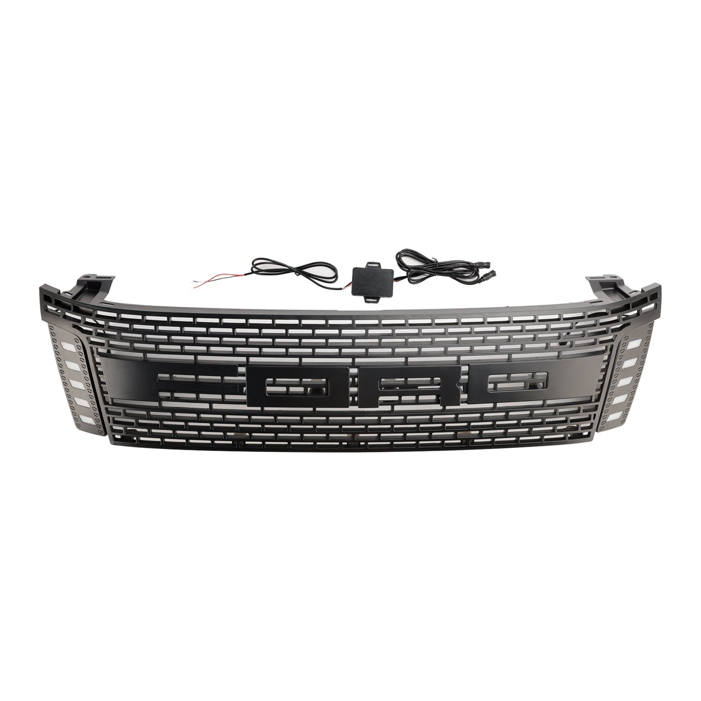 2012 2013 2014 2015 Raptor Style Ford Ranger T6 PX1 Matte Black Front Grill Air Intake Radiator Grille With LED Light