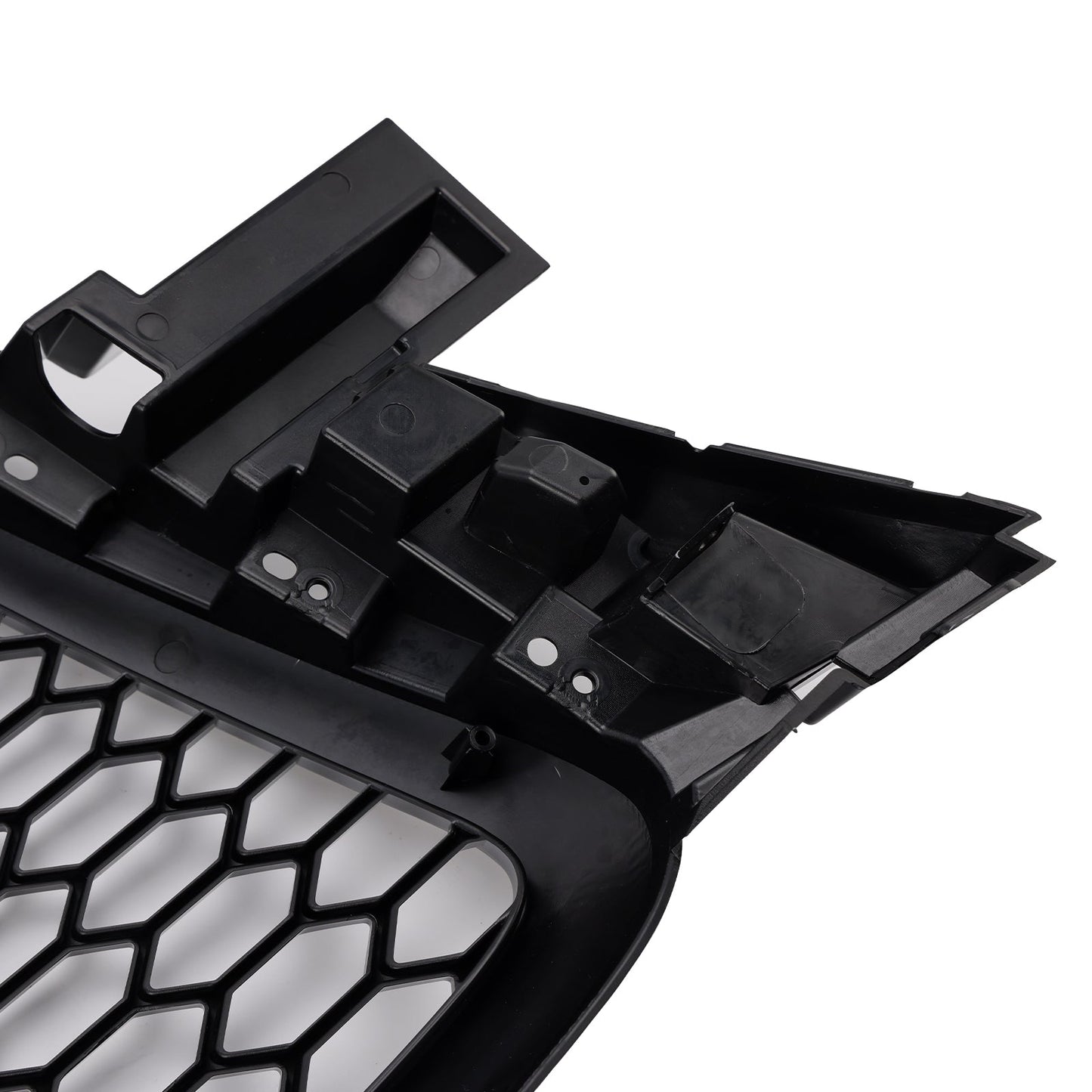 2009-2012 Audi Q5 / Q5 Sline Black RSQ5 Honeycomb Style Grille Front Bumper Replacement Grill W/ Ring Emblem