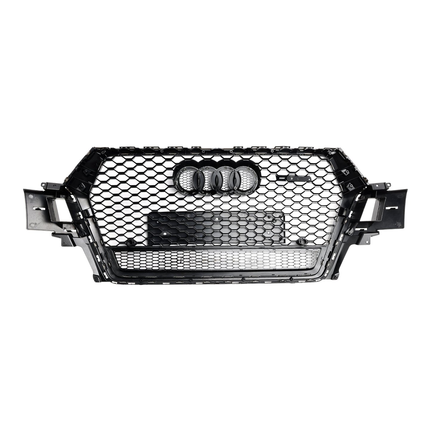 2016-2019 Audi Q7 / Q7 Sline / SQ7 RSQ7 Style Front Bumper Honeycomb Mesh Grill Gloss Black Grille