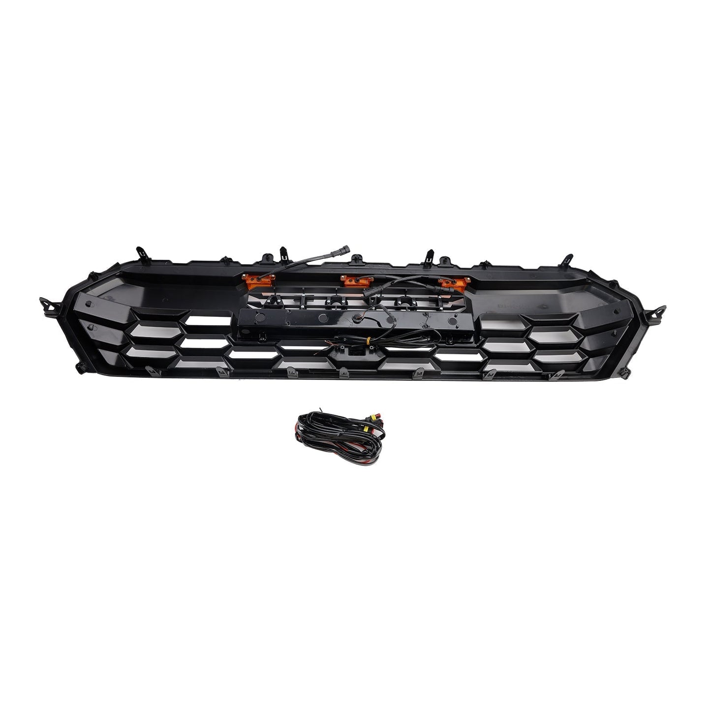 2024+ Toyota Tacoma Black Front Bumper Grill Grille With Led & Light Bar