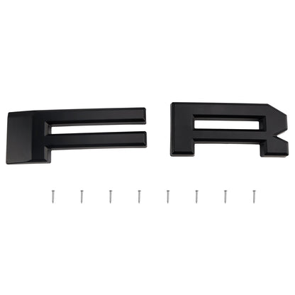 Ford E150 E250 E350 2003 2004 2005 2006 2007 Front Grille Black Air Intake Radiator Bumper Grill With LED & Letter