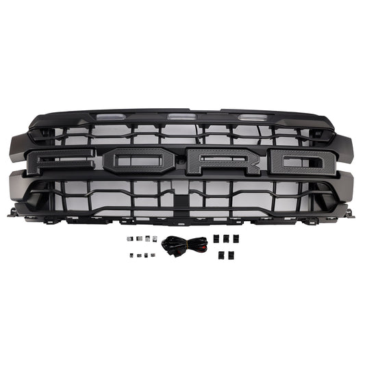 2024-On Ford F150 Raptor Only Black Front Bumper Grille Grill