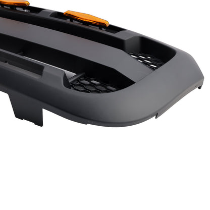 Ford Ranger 2004-2011 Matt Black Front Bumper Grill Grille With Led Light Generic