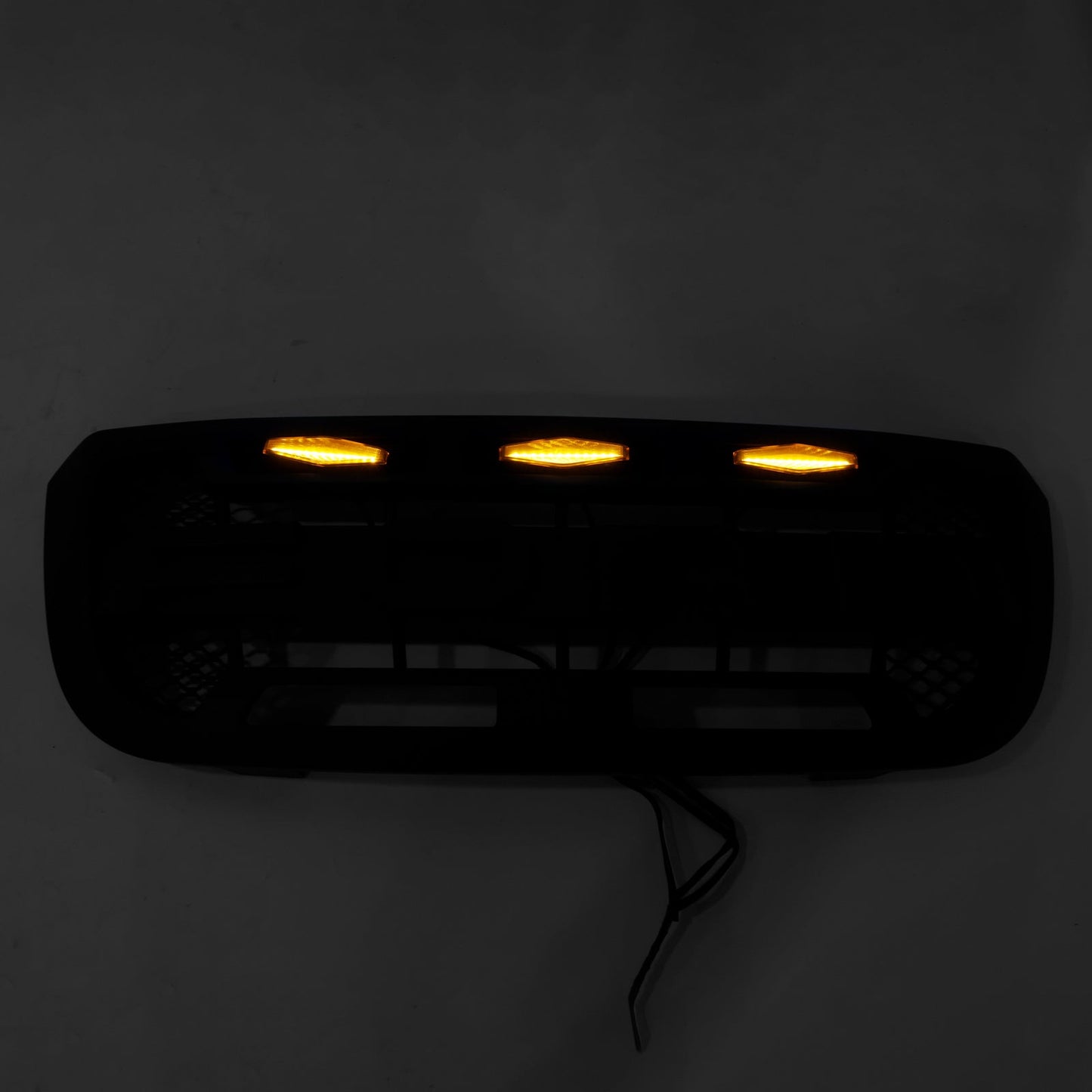 2004-2011 Ford Ranger Raptor Style Grill Front Bumper Matte Black Grille W/ LED Light